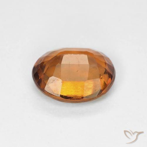granate hessonita Naranja medio natural de 1.45 ct, Ovalada, VVS-VS