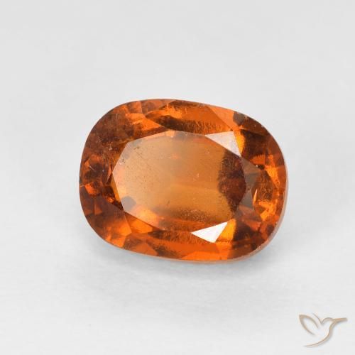 granate hessonita Naranja oscuro natural de 2.27 ct, Forma Cojín, VS-SI