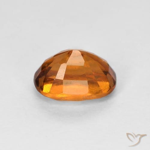 granate hessonita Naranja oscuro natural de 1.26 ct, Forma Cojín, VVS-VS