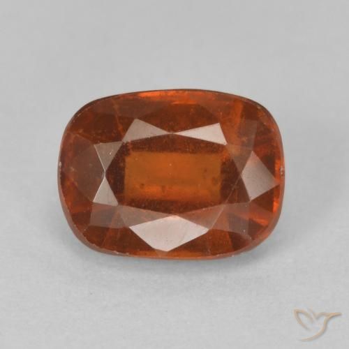 2.04ct Natural Naranja rojizo granate hessonita, Forma Cojín, VS-SI