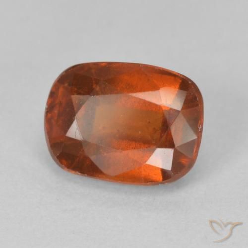 granate hessonita Naranja rojizo natural de 2.04 ct, Forma Cojín, VS-SI