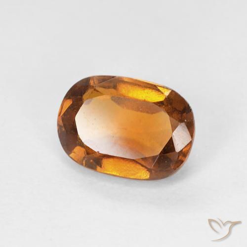 1.24ct Natural Naranja terroso granate hessonita, Forma Cojín, VVS-VS