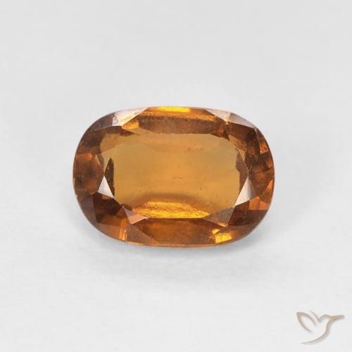 granate hessonita Naranja terroso natural de 1.24 ct, Forma Cojín, VVS-VS