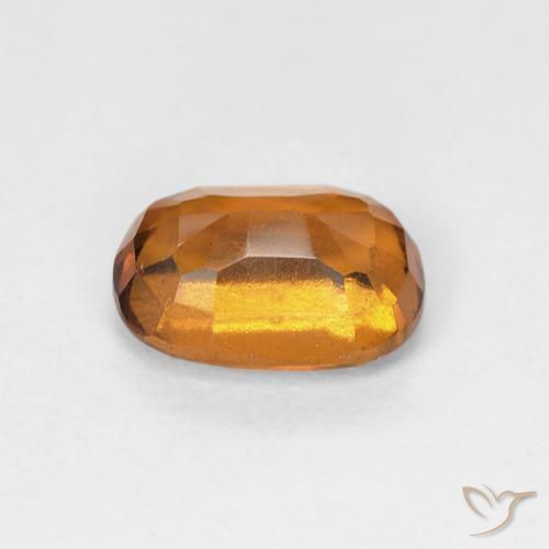 granate hessonita Naranja terroso natural de 1.24 ct, Forma Cojín, VVS-VS