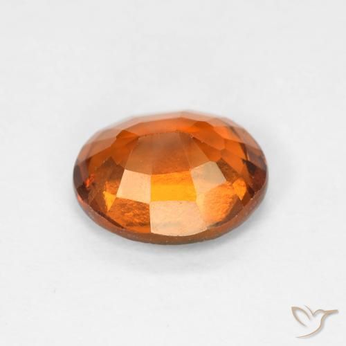 granate hessonita Medium Dark-Orange natural de 1.50 ct, Ovalada, VS