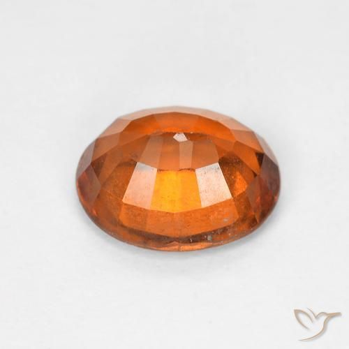 granate hessonita Naranja medio natural de 1.68 ct, Ovalada, VS