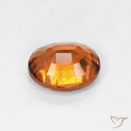 granate hessonita Naranja oscuro natural de 1.36 ct, Ovalada, VS