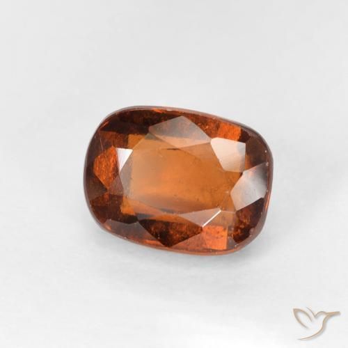granate hessonita Naranja oscuro natural de 2.33 ct, Forma Cojín, VVS-VS
