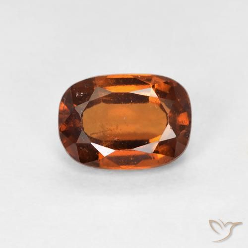 1.24ct Natural Naranja medio granate hessonita, Forma Cojín, VS