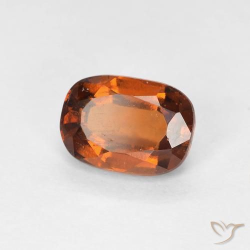 granate hessonita Naranja medio natural de 1.24 ct, Forma Cojín, VS