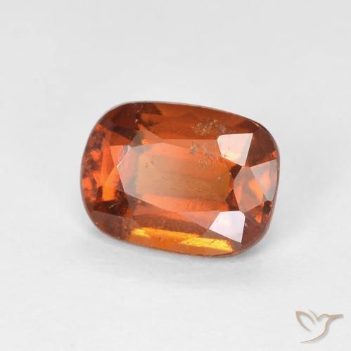 granate hessonita Naranja oscuro natural de 1.83 ct, Forma Cojín, VS