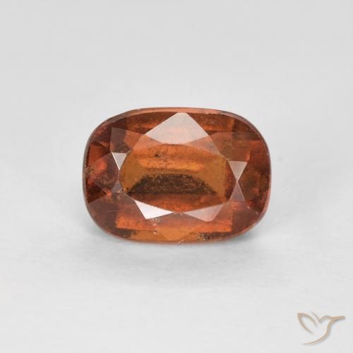 granate hessonita Ámbar naranja natural de 1.31 ct, Forma Cojín, VS