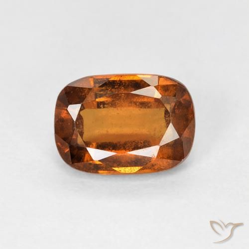 1.14ct Natural Naranja medio granate hessonita, Forma Cojín, VVS-VS