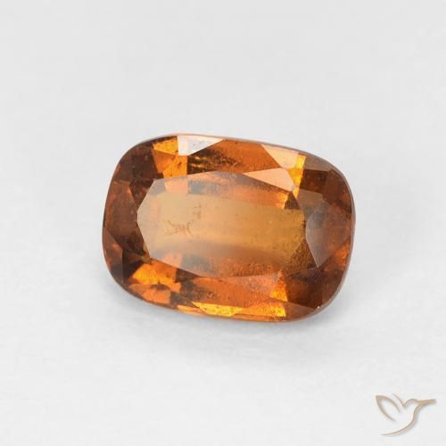 granate hessonita Naranja medio natural de 1.14 ct, Forma Cojín, VVS-VS