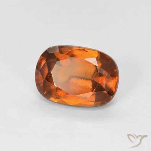 granate hessonita Naranja medio natural de 1.15 ct, Forma Cojín, VVS-VS