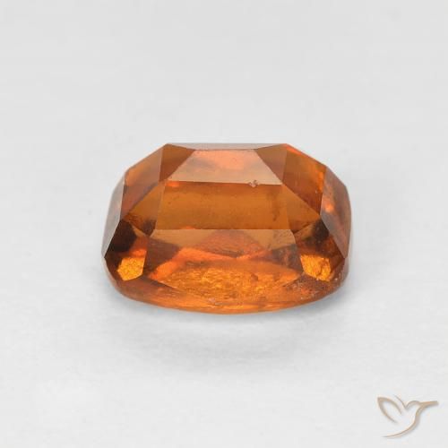 granate hessonita Naranja medio natural de 1.57 ct, Forma Cojín, VVS-VS