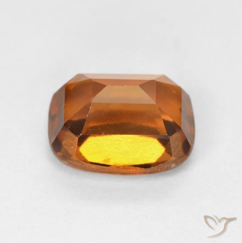granate hessonita Naranja oscuro natural de 2.20 ct, Forma Cojín, VVS-VS