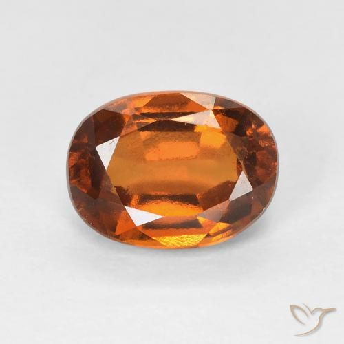 1.89ct Natural Naranja medio Granate Hessonita, Ovalada, VVS-VS