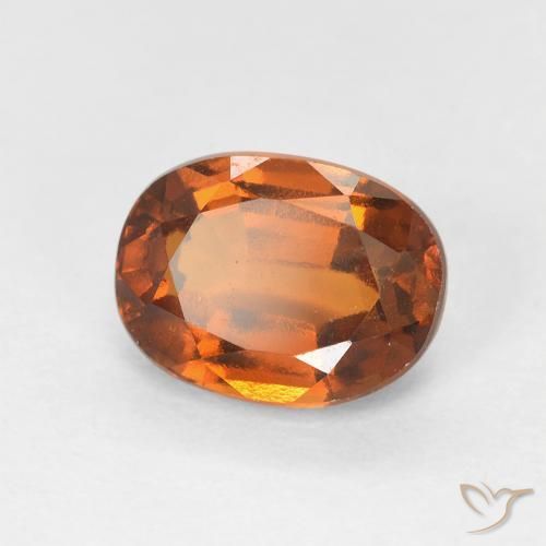 granate hessonita Naranja medio natural de 1.89 ct, Ovalada, VVS-VS