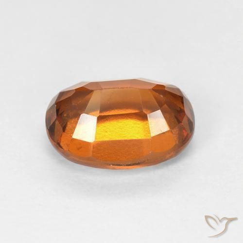 granate hessonita Naranja medio natural de 1.89 ct, Ovalada, VVS-VS