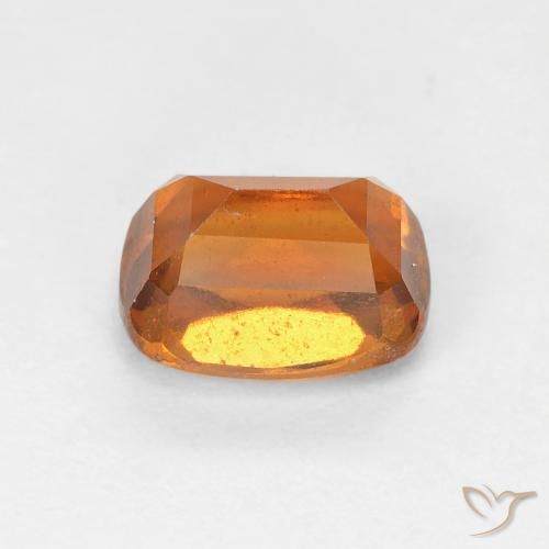 granate hessonita Naranja medio natural de 1.56 ct, Forma Cojín, VVS-VS