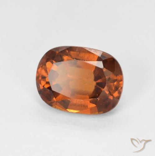 granate hessonita Naranja medio natural de 1.84 ct, Forma Cojín, VVS-VS
