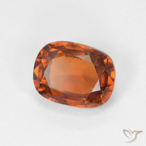 granate hessonita Medium Dark-Orange natural de 2.13 ct, Forma Cojín, VVS-VS