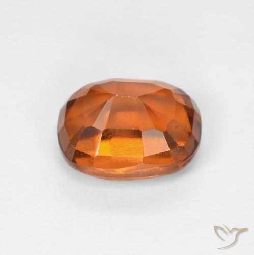 granate hessonita Medium Dark-Orange natural de 2.13 ct, Forma Cojín, VVS-VS