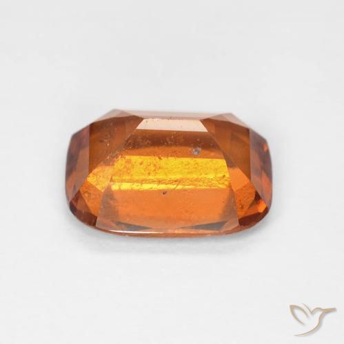 granate hessonita Medium Dark-Orange natural de 2.28 ct, Forma Cojín, VS