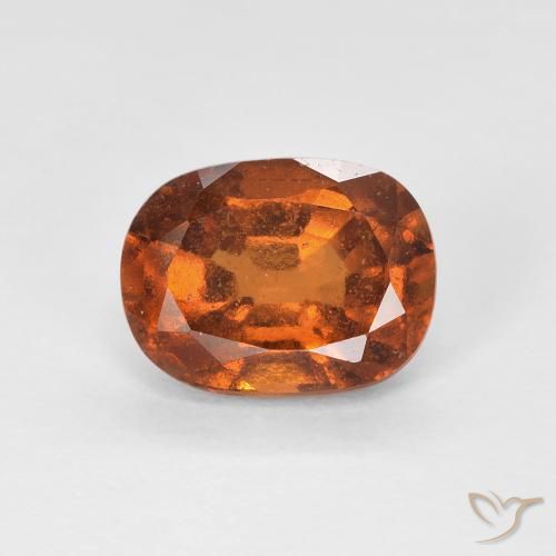 1.79ct Natural Naranja rojizo granate hessonita, Forma Cojín, VS