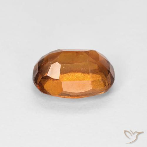 granate hessonita Medium Dark-Orange natural de 1.15 ct, Forma Cojín, VS