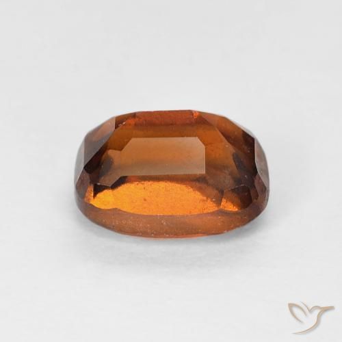 granate hessonita Naranja oscuro natural de 1.44 ct, Forma Cojín, VS