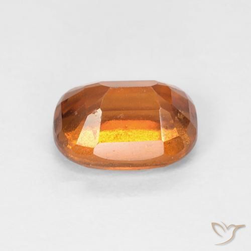 granate hessonita Naranja oscuro natural de 1.35 ct, Forma Cojín, VS