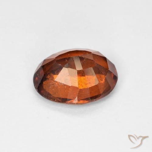 granate hessonita Ámbar naranja natural de 1.45 ct, Ovalada, VS