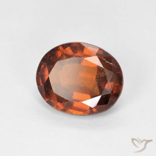 granate hessonita Naranja medio natural de 1.84 ct, Ovalada, VS