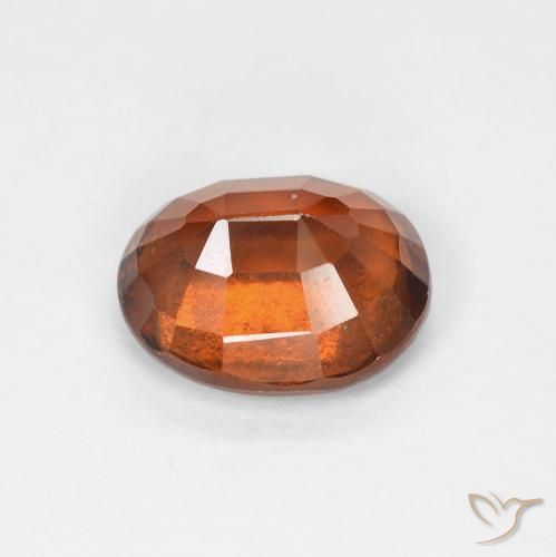 granate hessonita Naranja medio natural de 1.84 ct, Ovalada, VS