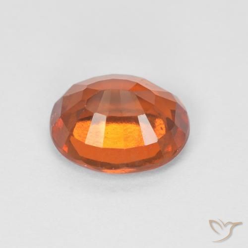 granate hessonita Medium Dark-Orange natural de 1.74 ct, Ovalada, VS