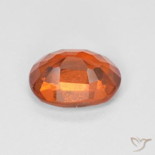 granate hessonita Medium Dark-Orange natural de 1.44 ct, Ovalada, VS