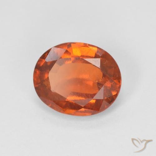 granate hessonita Naranja fuego natural de 1.65 ct, Ovalada, VS