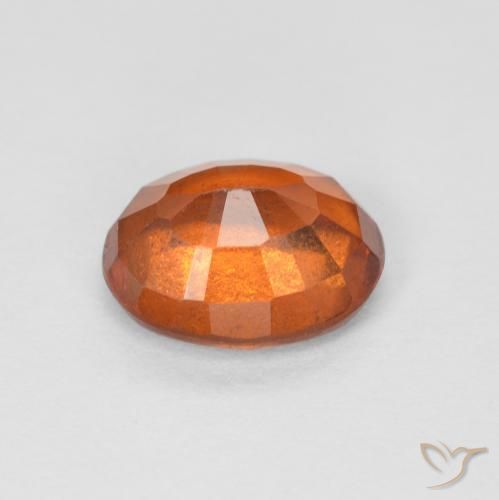 granate hessonita Medium Dark-Orange natural de 1.34 ct, Ovalada, VS