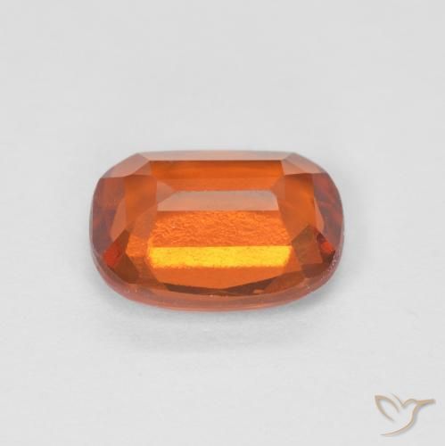 granate hessonita Naranja medio natural de 1.58 ct, Forma Cojín, VS-SI