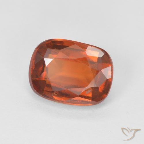 granate hessonita Naranja rojizo natural de 1.90 ct, Forma Cojín, VS-SI