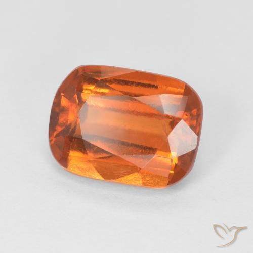 granate hessonita Naranja medio natural de 2.64 ct, Forma Cojín, VS