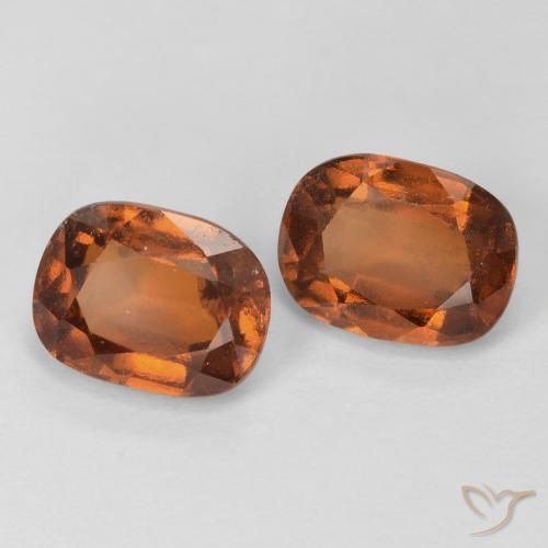 Gemas de granate hessonita Naranja oscuro natural de 3.60 ct, Forma Cojín, VS-SI