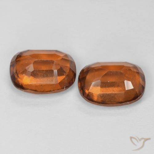 Gemas de granate hessonita Naranja oscuro natural de 3.60 ct, Forma Cojín, VS-SI