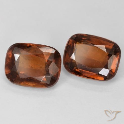 Gemas de granate hessonita Naranja oscuro natural de 5.38 ct, Forma Cojín, VS-SI
