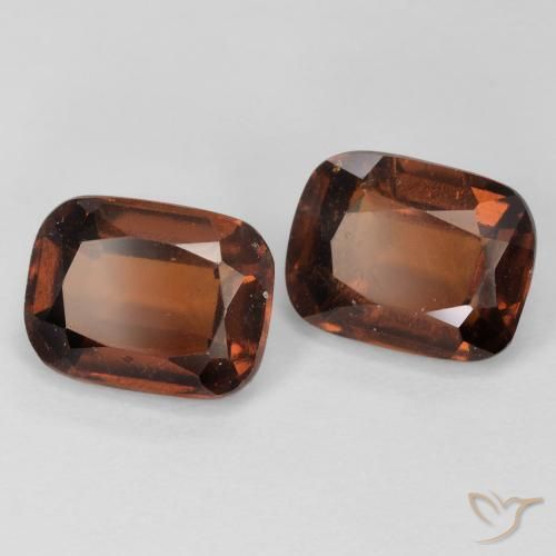 Gemas de granate hessonita Naranja oscuro natural de 5.17 ct, Forma Cojín, VS-SI