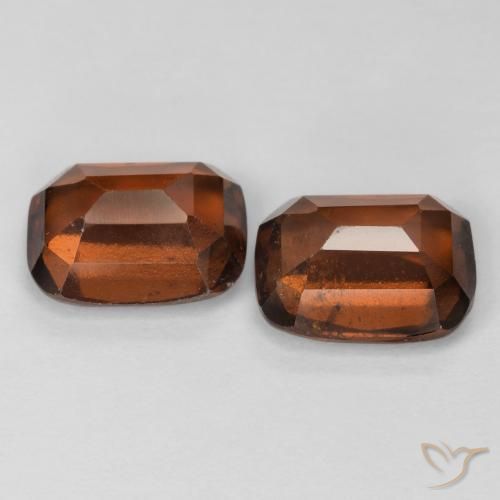 Gemas de granate hessonita Naranja oscuro natural de 5.17 ct, Forma Cojín, VS-SI
