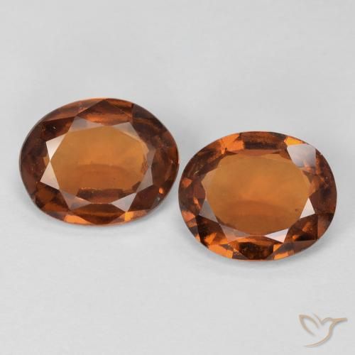 3.47ctw Natural Ámbar naranja granate hessonita, Ovalada, VS-SI