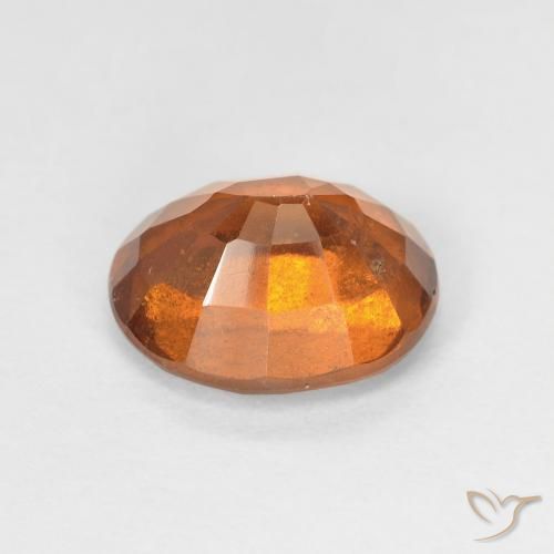 granate hessonita Naranja oscuro natural de 2.66 ct, Ovalada, VS-SI